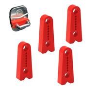 Automobile Door Latch Buffer - Secure Fit Four Pieces, Resilient Silicone Dampener Pad, Sound Noise Reduction Solution, Accessory for Commuting Short Trips Urban Riding Family