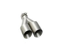 Automobile Exhaust Tailpipe For GTI MK 7 For Golf Nozzle 1 Pcs Double Matte Stainless Steel Car Muffler Tip Exhaust System Pipe Universal U Type