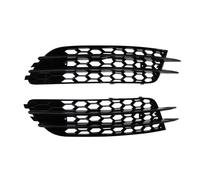 Automobile front grille 2PCS ABS Fog Light Lamp Grille Grill Cover 4G0807681 4G0807682 For A6 C7 Sedan Standard 2012-2015 Car front grille(A)
