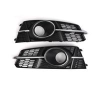 Automobile front grille 2x Front Bumper Fog Light Grille Fog Lamps Mask Cover For A6 C7 A6L S-Line With Fog Light 2015-2018 4G0807681AG 4G0807682AG Car front grille
