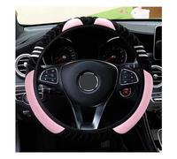 Automobile handlebar cover D Type Car Steering-wheel Cover Plush Keep Warm Steering Wheel Interior Accessories For Opel For Zafira(Pink)