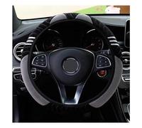 Automobile handlebar cover D Type Car Steering-wheel Cover Plush Keep Warm Steering Wheel Interior Accessories For Opel For Zafira(Grey)