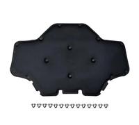 Automobile Insulation Engine Soundproof Cotton for BMW for X3 G01 for X4 G02 2018-2020 Black Silver Front Engine Soundproof Hood with Buckle Sound Insulation Cotton(Black)
