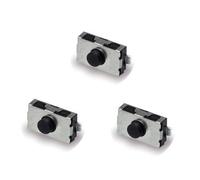 Automobile Locksmith 3 Tactile Micro Switches - 2 legs Silver Black top