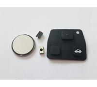 Automobile Locksmith - Repair kit compatible for Toyota 2 or 3 button remote key Rubber Pad 2 Micro Switches CR2016 Battery