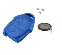 Automobile Locksmith Repair Kit For Ford Transit Connect MK7 3 Button Blue Remote Key Battery VL2330 Switches Shell Case