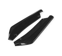 automobile mudguard A Pair Universal Car Rear Bumper Lip Diffuser Splitter Canard Angle Side Skirt Extension Bumper Spoiler Decorative Protection(Carbon Fiber Look)
