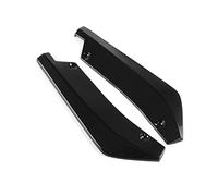 automobile mudguard A Pair Universal Car Rear Bumper Lip Diffuser Splitter Canard Angle Side Skirt Extension Bumper Spoiler Decorative Protection(Carbon Fiber Look)
