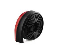 automobile mudguard Car Front Bumper Lip Splitter Spoiler Rubber Skirt Protector Body Trim Bumper Lip Strip Car Side Skirt(2.5M)