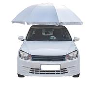 Automobile Protection Umbrella Expand Manually, Portable Car Awning Outdoor Sun Shade Sail Canopy, Removable Carport Awning Insulation Sun Protection Parasol(Silver,280cm)