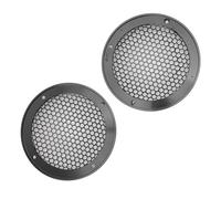 Automobile Speakers Grid Cover, Simple Installation Roof Cover of Iron and Aluminum Aluminum Libes for Home Cinema (Black)