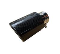 Automobile Universal Exhaust Pipe Silencer Carbon Fiber Tail Throat Decoration Exhaust Pipe Tail Pipes 1Pc(51mm IN-114mm OUT)