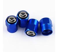 Automobile Valve,Tyre Valve Caps,Stem Dust Caps,for Mazda CX-3 BK CX-5 MS Geschwindigkeit 5 6 2 3 CX30 MX-5 Easy Grip Valve Stem,Beautiful And Durable Car Accessories,F-Blue