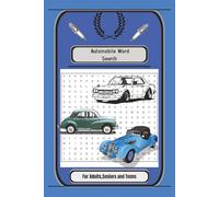 Automobile Word Search Puzzle Book: Easy to read word search, 6x9 inches, 55 puzzles and 110 pages,