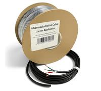 Automotive 4 Core Cable 12V 24V Wire Multistrand Cable Thin Wall (1.0mm² 16.5Amps, 30 Metres Roll)