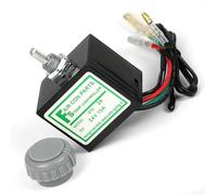 Automotive Air Conditioner Thermostat Switch 12V 24V Electronic Temperature Control for Compressor Power Supply and Ground Wire Connection (24V)