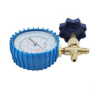 Automotive Air Conditioning R134a Gauge - Low Side Pressure Meter for AC Recharge - Quick Coupler Adapter Blue 5inch