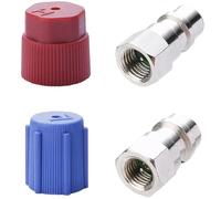 Automotive Air Conditioning Refrigeration Adapter R134A Conversion with Quick Connection Design for HVAC Maintenance Air Conditioning Manifold Gauges Adapter