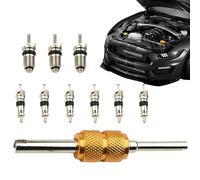 Automotive Air Conditioning Valve Core - A/C System Repair Disassembly Tool Kit | AC Valve Core Set Refrigeration Remover Installer - Precision For HVAC RV Automotive Air Conditioning