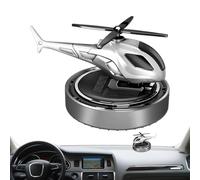 Automotive Air Fresheners | Helicopter Design Solar Powered Dashboard Ornaments | Long-term Natural Odor Eliminator Perfume Scented Diffuser For Workplace Gym Travel Pet