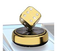 Automotive Air Fresheners,Rotating Solar Auto Air Freshener | Dashboard Odor Remover Automotive Trim Dice Shape for Truck Minivan Sedan Traveling Commuting