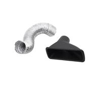 Automotive Air Intake Pipe ABS Plastic Turbo Air Inlet Kit For Brake Cooling Car Universal Cold Intake Pipe For Front Bumper(B Style)