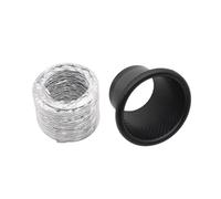 Automotive Air Intake Pipe ABS Plastic Turbo Air Inlet Kit For Brake Cooling Car Universal Cold Intake Pipe For Front Bumper(A Style)