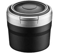 Automotive Ashtray for Opel Astra G 1998-2005, Portable Removable Large Capacity Smokeless Smell Proof with Lid Ash Tray,Silver