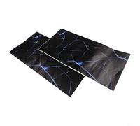 Automotive B-Pillar Decorative Sticker 3D Crack Design Waterproof Door Column Decal Self-Adhesive Car Exterior Modification Film (C)