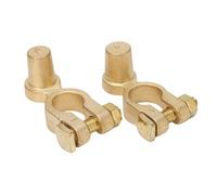 Automotive Battery Terminal Adapter - Brass Extension Connector, Post Upgrade Tool | Vehicle Electrical System Part For SUV RV Truck Offroad Car, Quick Install Positive Negative Pole Adjustment, Out