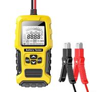 Automotive Battery Test Device Supporting 3Ah to 200Ah Range with SOH SOC CCA IR Readings for 12V 24V Acid Batteries Compliant with Multiple Standards (yellow)