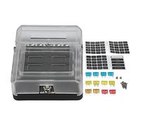 automotive boxes, 6 Way Block 1 in 4 Out 100A 12-24V LED Indicator Holder Box for Universal Fit Car RV Boat Yacht auto