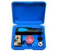 Automotive Brake Hose Double Flaring Tool Set - Stainless Steel & Polypropylene, Compact 13.5 x 11 x 5.5 cm Kit for Precise Copper/Steel Tube Flaring