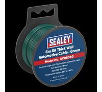 Sealey AC0806G Automotive Cable Thick Wall 8A 6M Green