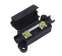 Automotive Car Air Conditioning 1 Way Fuse Box Small Fork Bolt Fuse Holder 60V 36V 24V 12V Fuse Base 100A Black ANS-H2 IDGTTLDF(50A)