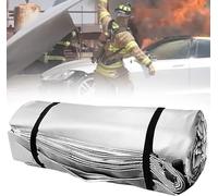 Automotive Car Fire Blanket for Electric & Gas Vehicles, Double-Sided Silicone Fire Extinguisher Blanket, Emergency Survival Safety Blanket for Vehicle Accident Fire Protection