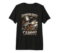 Automotive Car Painter Removing Rust is My Cardio Premium T-Shirt