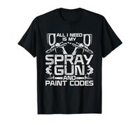 Automotive Car Painter Spray Gun And Paint Codes T-Shirt