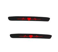 Automotive Carbon Fiber Styles Heartbeat Sticker Measuring 29cm Strong PET Heartbeat Pattern Sticker for Tail Lights Car Rhythm Decal