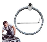 Automotive Chain Wrench, Adjustable Ratcheting Spanner Tool, High Torque Disassembly and Assembly Wrench, Vehicle Maintenance Accessory, Car Repair Tool for Mechanics, DIY Auto Repair, Engine and Pipe