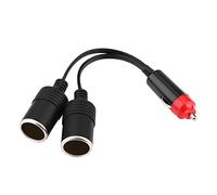 Automotive Cigarette Lighter Adapter Splitter, Car Cigarette Lighter Adapter 2 Way Car Cigarette Lighter Adapter ABS Car Outlet Splitter Dual Cigarette Lighter Adapters for