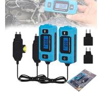Automotive Circuit Fault Probe Tester, 20A 48V Car Relay Fuse Blade Checker with Blue Backlit LCD Display, Portable High-Precision Current Tester for Wire Tracing Short Open Finding and Lighting 2PCS