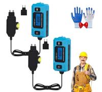 Automotive Circuit Fault Probe Tester, 20A 48V High-Precision Car Current Tester, Waterproof Relay Fuse Blade Checker with LED Display Front Light Automotive Circuit Probe (2pcs)