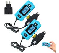 Automotive Circuit Fault Probe Tester, High-Precision Current Tester 20A 48V 0.01-19.99A Car Relay Tester Portable Automotive Circuit Tester Built-In Front Light with Blue Backlit LCD Screen (2PC)