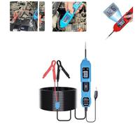Automotive Circuit Fault Probe Tester,New Electric Circuit Tester Car Built-in Front Light,8A 36V Digital Electric Voltage Power Test Pen Probe Detector Testers (Blue 4M)