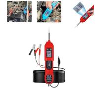 Automotive Circuit Fault Probe Tester,New Electric Circuit Tester Car Built-in Front Light,8A 36V Digital Electric Voltage Power Test Pen Probe Detector Testers (Red 4M)