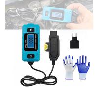 Automotive Circuit Fault Probe Tester,Portable High-Precision Current Tester, 20A 48V Car Relay Fuse Blade Checker, Built-in Front Light with Blue Backlit LCD Screen