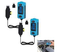 Automotive Circuit Fault Probe Tester Portable Short Finder, Automotive Relay Tester, Portable High-Precision Current Testers, with Led Display And Lighting (Blue 2 Pcs)