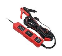 Automotive Circuit Tester for Voltage Polarity, Continuity & Short Circuit Detection - for 4M Cable, Blue/Red Options, Battery-Powered (EM286 (4 m) Red)