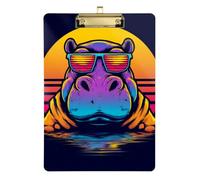 Automotive Clip Board Hippo 90s Video Game Style for Nursing Student Trade Quest